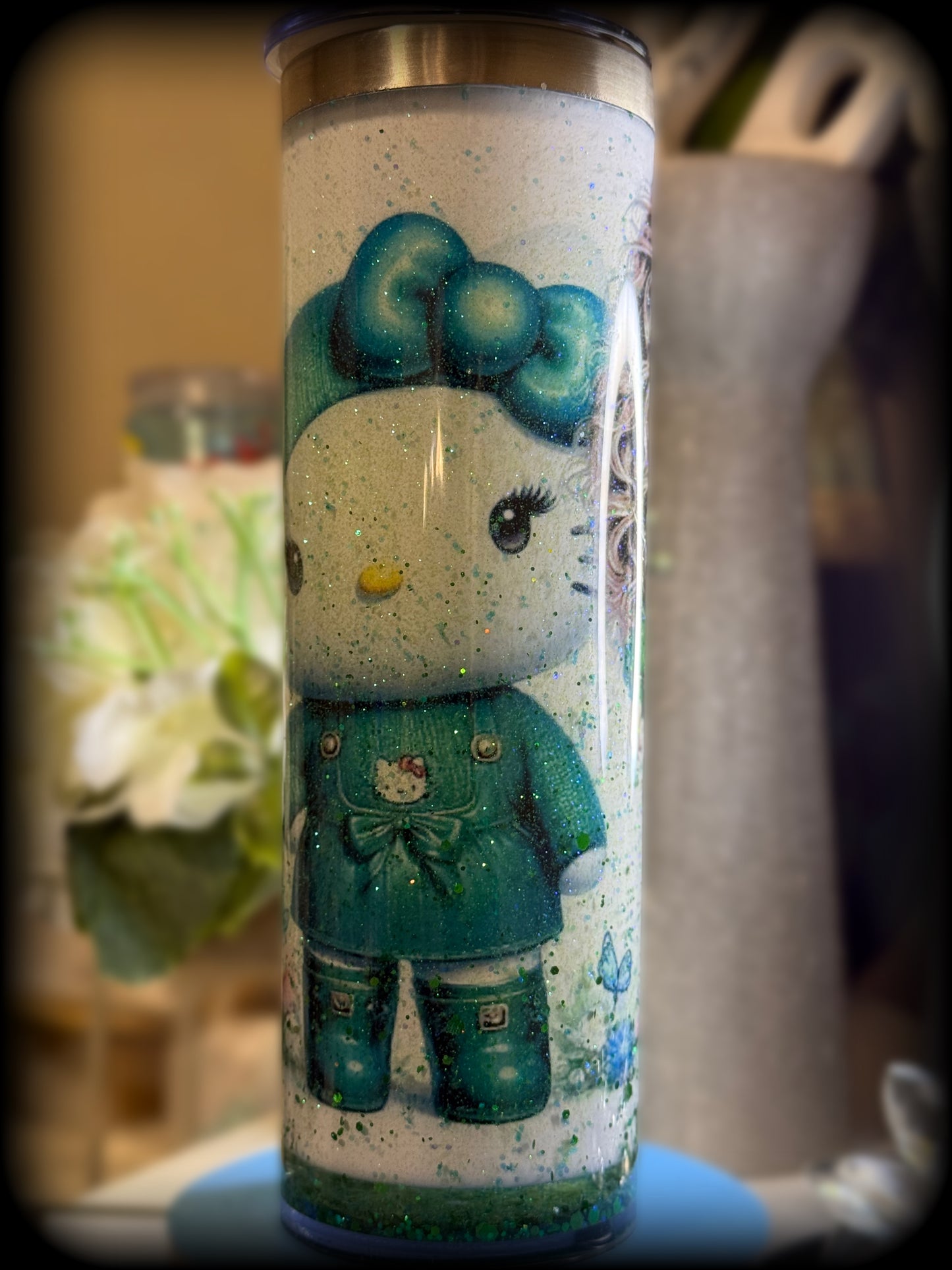 Hello Green “Snow Globe Tumbler”