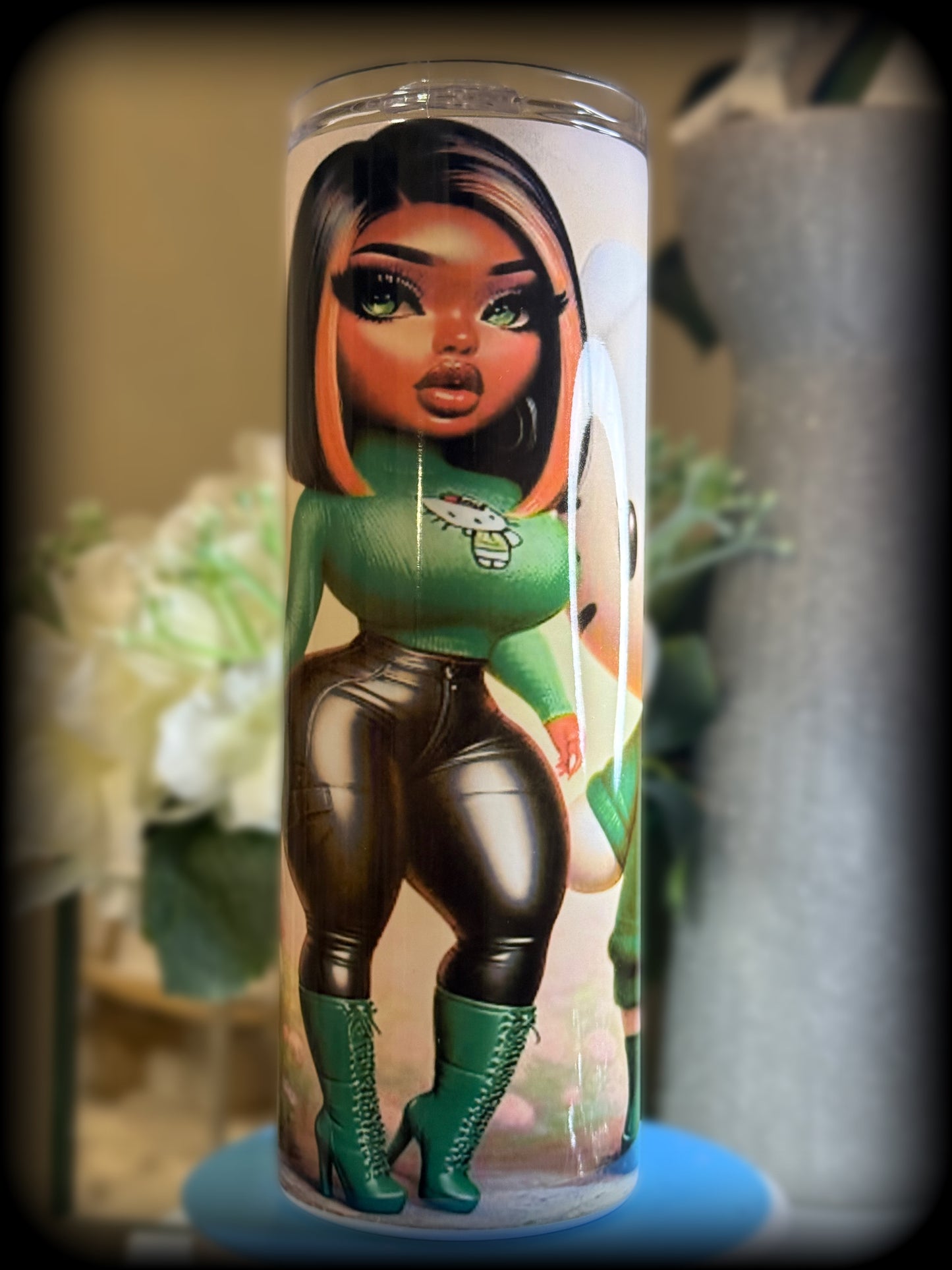 Hello Ms Green in Leather