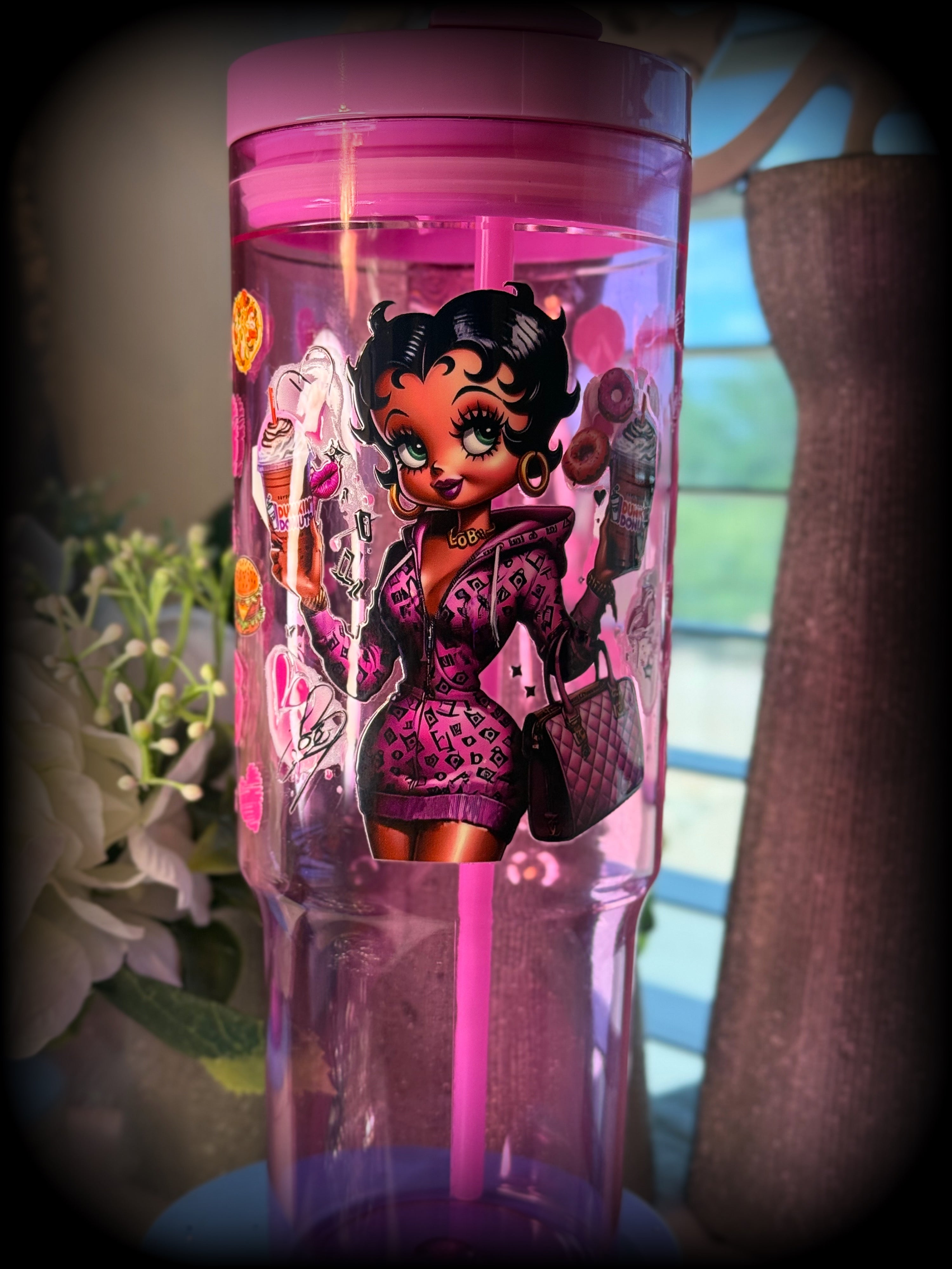 40oz Pink Kiss Kiss