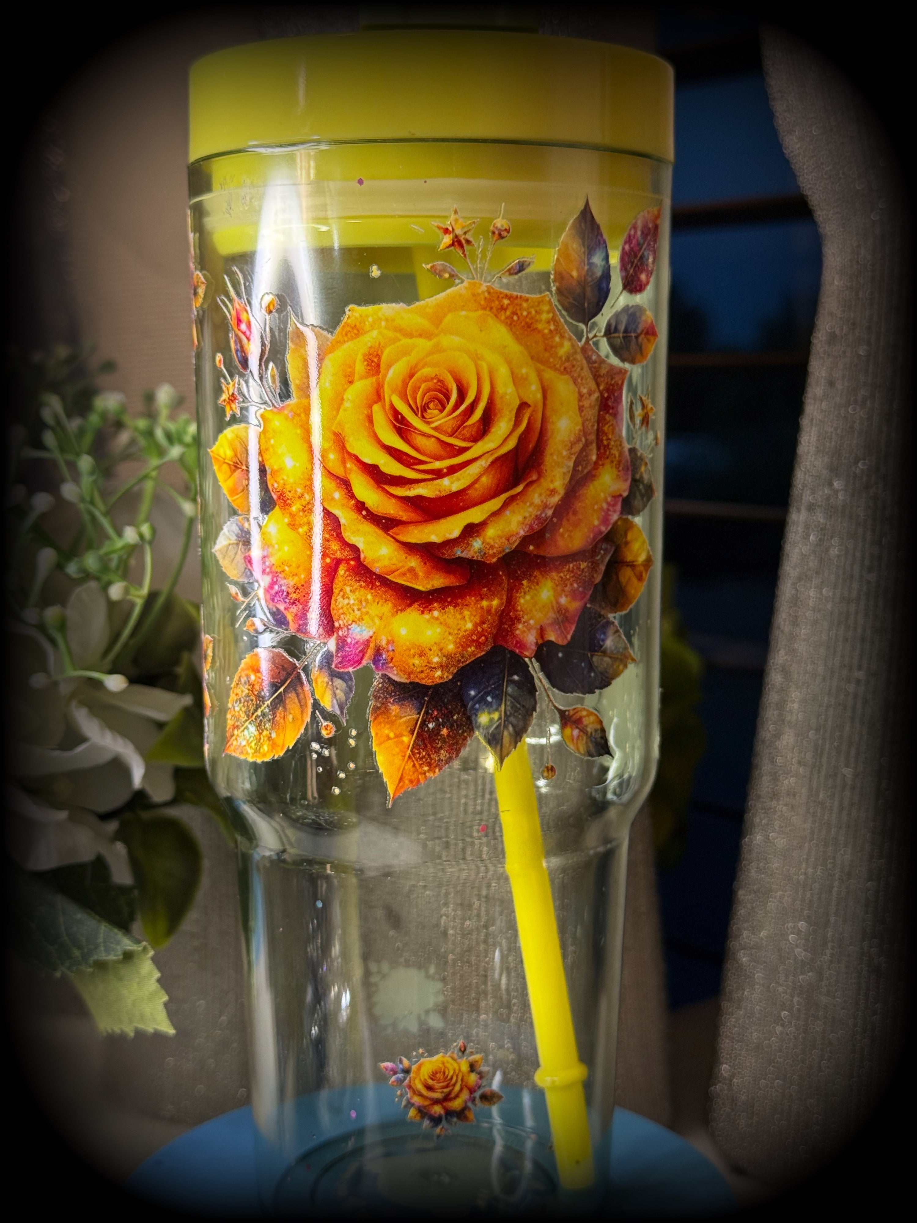 25oz Yellow Flower Garden